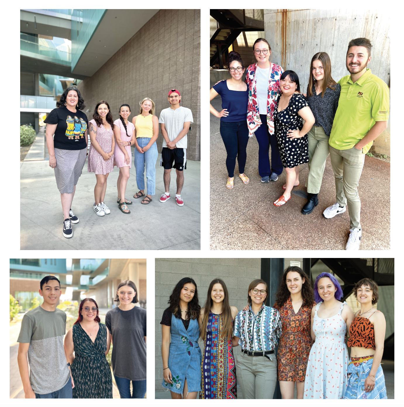 4 groups of students who were awarded amplifier mini-grants