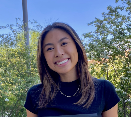 Female student smiling